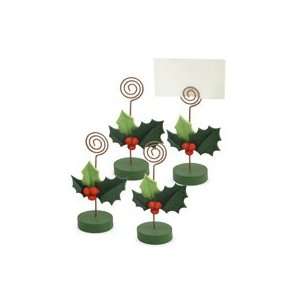  Taylor & Coultas Holly Place Card Holders, Set of 4
