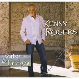  KENNY ROGERS HAND SIGNED AUTOGRAPHED WATER & BRIDGES CD 