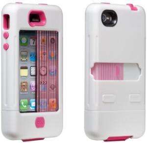 Case Mate iPhone 4S / 4 Tank Case   White/Pink NEW IN BOX VERY FAST 