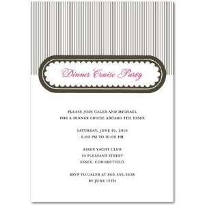  Party Invitations   Summer Stripes By Blue Ribbon Design 