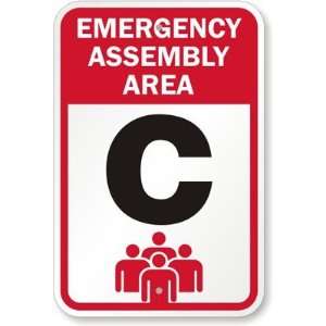  Emergency Assembly Area C High Intensity Grade Sign, 18 x 