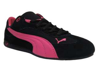 Puma Womens Fast Cat Sm 30401108 Black Raspberry Rose Fashion Sneakers 
