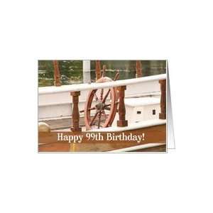  Ships Wheel Happy 99th Birthday Card Card Toys & Games