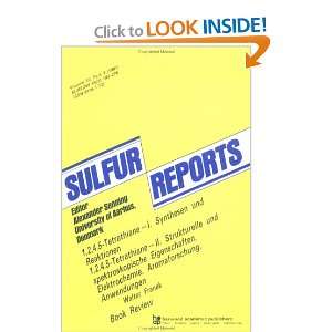   (Sulfur Reports, Vol 10, Part 3) (9783718651313) W. Franek Books