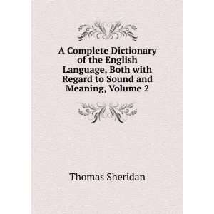 A Complete Dictionary of the English Language, Both with 