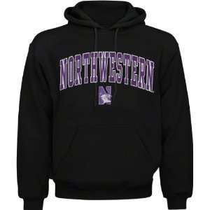  Northwestern Wildcats Black Mascot One Tackle Twill Hooded 