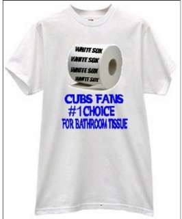  Go Cubs Toilet Paper White Sox Baseball T Shirt Clothing