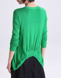  Women Candy Color Long Sleeve Cardigan Knit Top 9 Colors 2001  