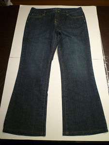 BANANA REPUBLIC Boot Cut Dark Denim Jeans, Stretch, 14  