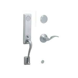   626 Satin Chrome Monaco Two Piece Dummy Handleset with St. Annes Lever