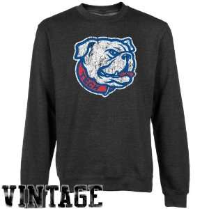  Louisiana Tech Bulldogs Charcoal Distressed Logo Vintage 
