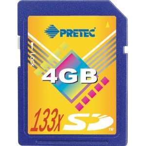  PRETEC 4GB 133X SD Card Get one 512MB 60X SD Card Free 