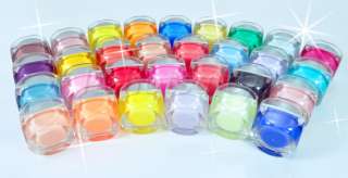 30 x Mix Colors Glitter UV Builder Gel Nail Art  