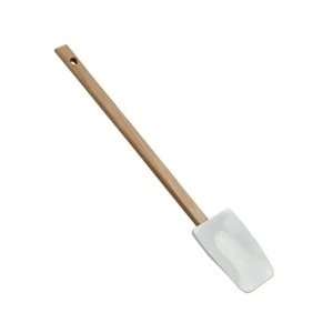   White Spoonula with Wooden Handle by Culinary Tech®