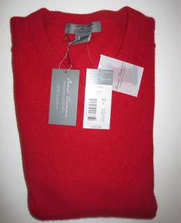 Large Cashmere Red Sweater Daniel Cremieux NWT $225  