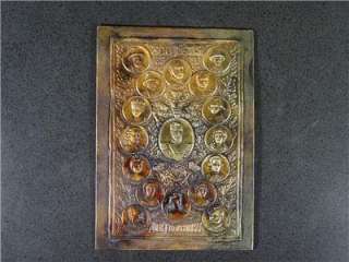   Russian Bronze Plaque Tsar Nicholas II Romanovs 300 years  