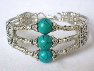Tibet Silver Turquoise Bracelet  