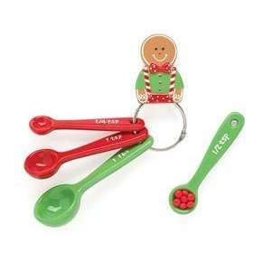 com Gingerbread Man Measuring Spoons Adorable Christmas Kitchen Decor 