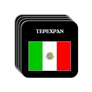  Mexico   TEPEXPAN Set of 4 Mini Mousepad Coasters 