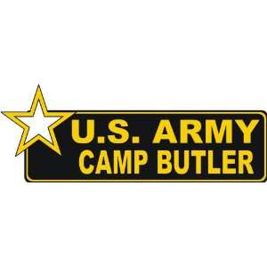  United States Army Camp Butler Bumper Sticker Decal 6 6 