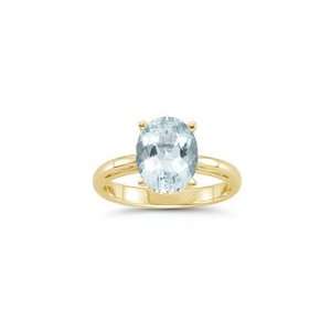  1.33 Cts Sky Blue Topaz Solitaire Ring in 14K Yellow Gold 