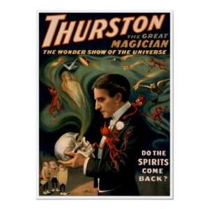  Thurston The Magician Do Spirits Come Back Posters