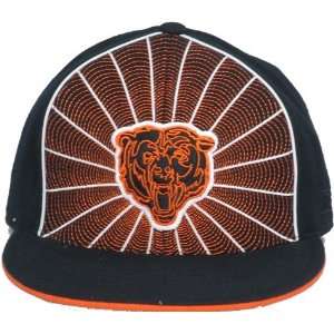  Mens Chicago Bears Black Spyro II Fitted Cap Sports 