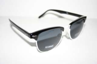 Wayfarer Soho Sunglasses black White Metal Shades Clubmaster Vintage 