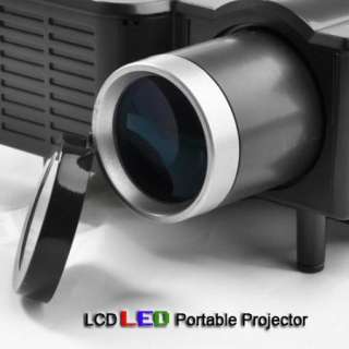   Multimedia LED LCD Mini Projector Desk Type 45 Display AV in Video SD