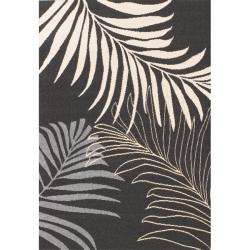   Collection Coconut Leaves Fossil Gray Rug (66 x 96)  