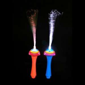  Light Up Spinning Fiber Wand (1 pc) Toys & Games