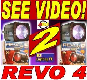 LOT of 2 American DJ LED REVO 4 IIII Dance Lights adj  