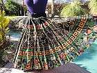 Vintage 1950s Mexican handpainted circle skirt swing ballroom dance S 