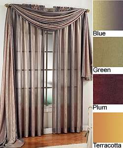 Crushed Ombre Window 63 inch Curtain Panel  