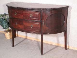 ANTIQUE English MAHOGANY CHIPPENDALE BUFFET Sideboard SERVER c1920 n17 