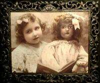 HAUNTED Victorian Girl & Doll PhotoEYES FOLLOW YOU  