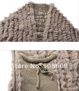   Knitted Vest Coat Jacket Shawl Fashion with pockets Spring Vest  