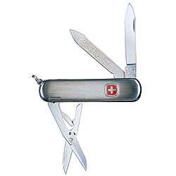 Swiss Army Brushed Stainless Steel Esquire Knife  