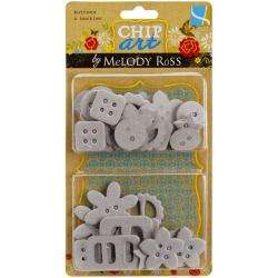 Chip Art Buttons and Buckles Chipboard Shapes (Case of 42)   