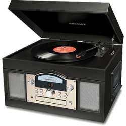   CR6001A Archiver Black Record/CD/Cassette Turntable  