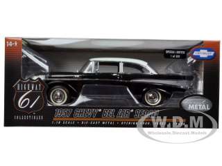 1957 CHEVROLET BEL AIR BLACK 1/18 1OF300 PRODUCED WORLDWIDE BY HIGHWAY 