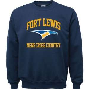 Fort Lewis College Skyhawks Navy Youth Mens Cross Country Arch 