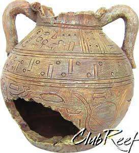 Egyptian Ancient Vessel Resin Aquarium Ornament #547  