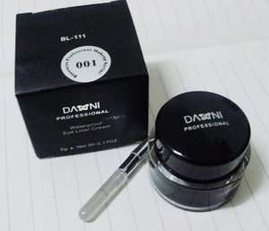 Danni Waterproof Black Gel Cream Eyeliner w/ Brush  