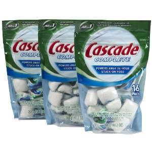 Cascade Complete ActionPacs Dishwasher Detergent, Fresh Scent, 16 ct 3 