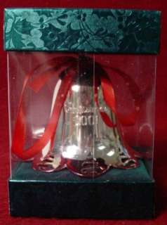 TOWLE Silver ANNUAL CHRISTMAS BELL 2001 Pierced Tree  