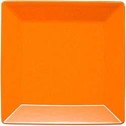   Orange Peel Large Rimmed Square Plates (Set of 2)  