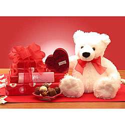 Valentines Chocolates and Teddy Bear Gift Set  