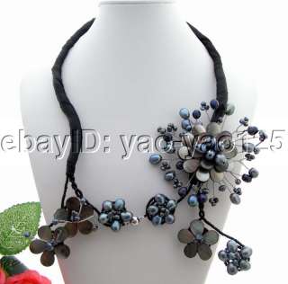 Charming Black Pearl&Shell Necklace  