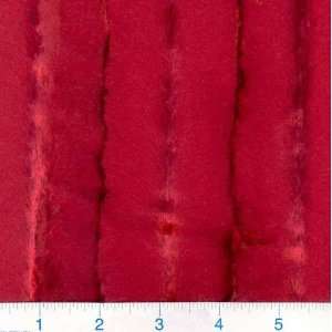 45 Wide Couturier Faux Fur Seal Red Fabric By The Yard 